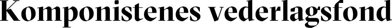 Komponistenes vederlagsfond logo